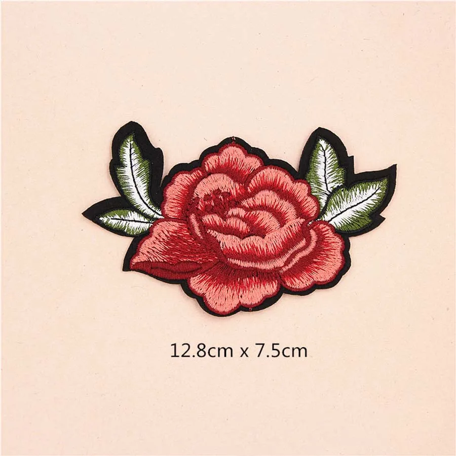 Фламинго Цветок Патчи крышка обуви железа на вышитые аппликации DIY аксессуары