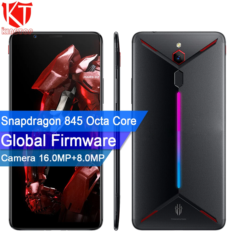 Мобильный телефон zte nubia Red Magic Mars, 6,0 дюймов, 8 ГБ ОЗУ, 128 Гб ПЗУ, Восьмиядерный процессор Snapdragon 845, фронтальная камера МП, задняя камера 8 Мп, игровой телефон
