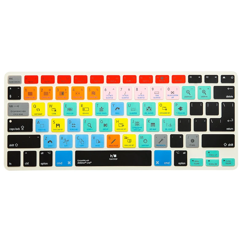 Чехол для клавиатуры F A1278 Ableton Live Logic Pro X Avid инструменты ярлык iMac Macbook Air 13 15 KC_A1278