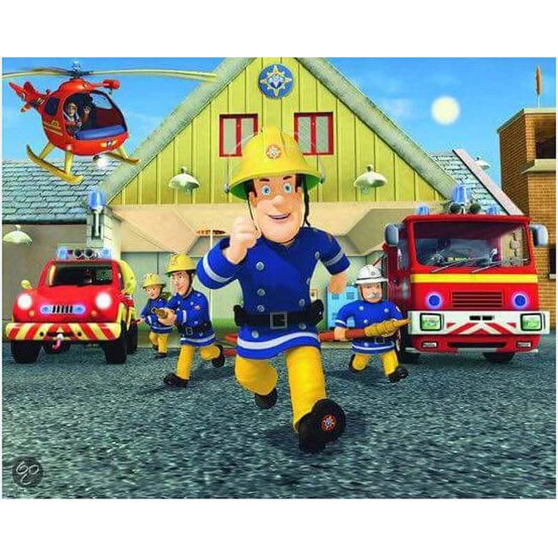 

Алмазная вышивка "пожарный двигатель", полностью Квадратный бриллиант, 5D, алмазная живопись, вышивка крестом, стразы, домашний декор