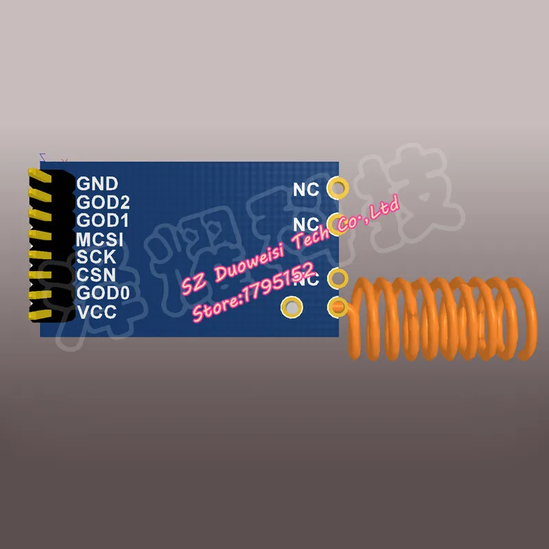 AS07-M1101S 433MHz SMD беспроводной модуль | CC1101 цифровой передачи Трансивер RF связи spi -