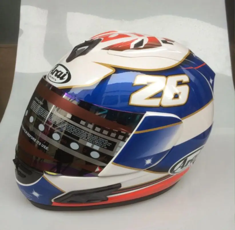 ARAI 26# мужские Мото GP синие шлемы дорожный мотоциклетный шлем капитан мотоцикл Casway велосипеды