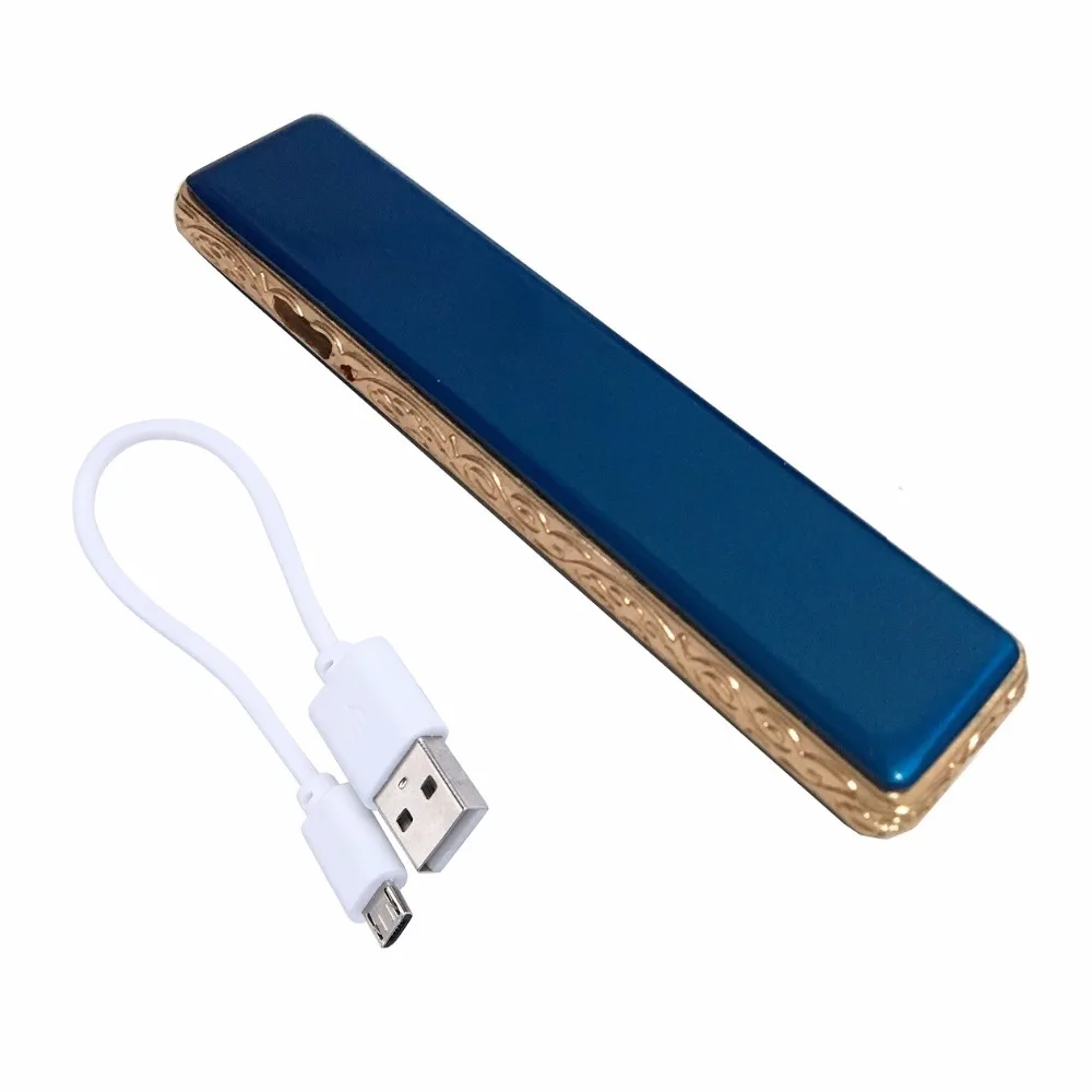 USB аккумуляторная ветрозащитная катушка тонкая зажигалка с usb кабелем для