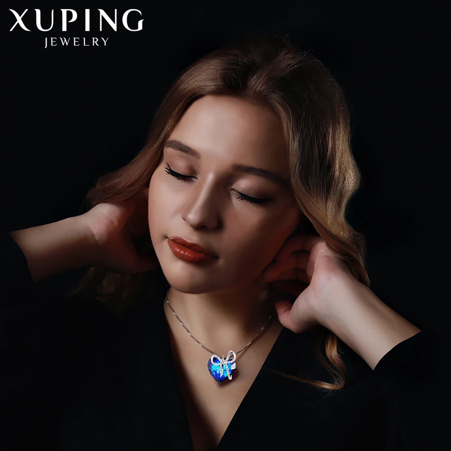 От бижутерии Xuping Мода с бантами и сердечками Форма кулоны резиновыми полосками
