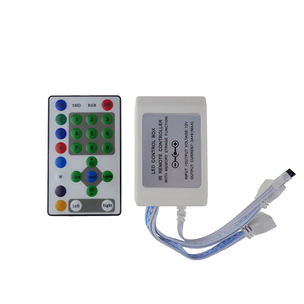 LED RGB контроллер DC12V 3A * 9 для скачек светодиодные ленты 25 клавиш Ir Marquee Диммер RoHS CE 1