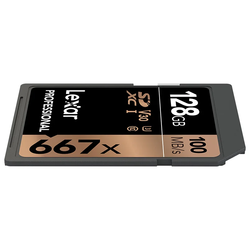 Оригинальная профессиональная SD карта памяти Lexar 667x128 ГБ U3 класс 10 SDXC флэш-карты 100