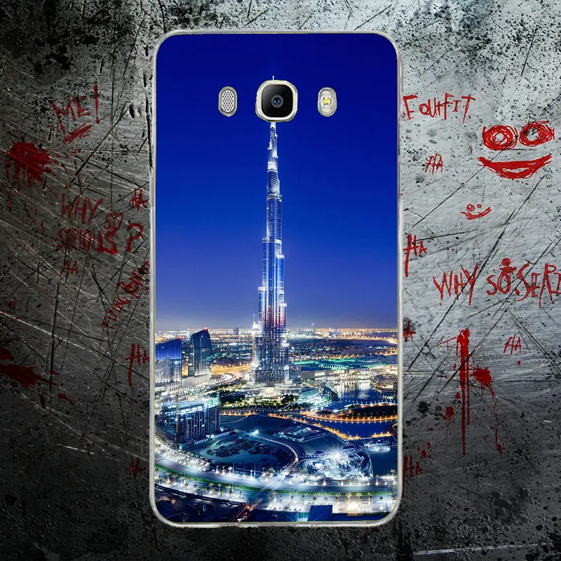Дубай Burj Khalifa Tower Building мягкие ТПУ Силиконовые чехлы для телефонов сумки Samsung Galaxy J1