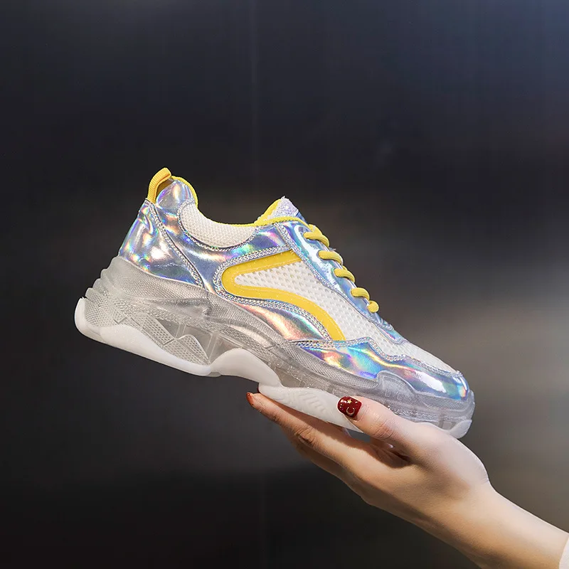 Повседневная обувь Женские массивные кроссовки на платформе zapatos de mujer Сезон