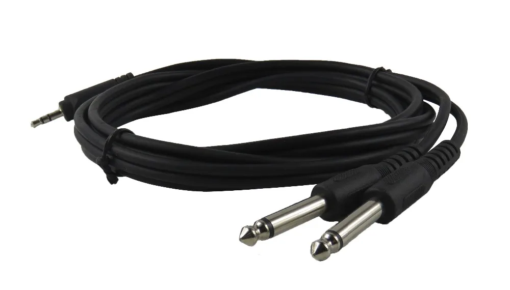 STARAUDIO SMJC-180CM Pro Stage 6 футов (1 8 м) 3 5 мм штекер стерео на двойной 1/4 ''Мужской моно