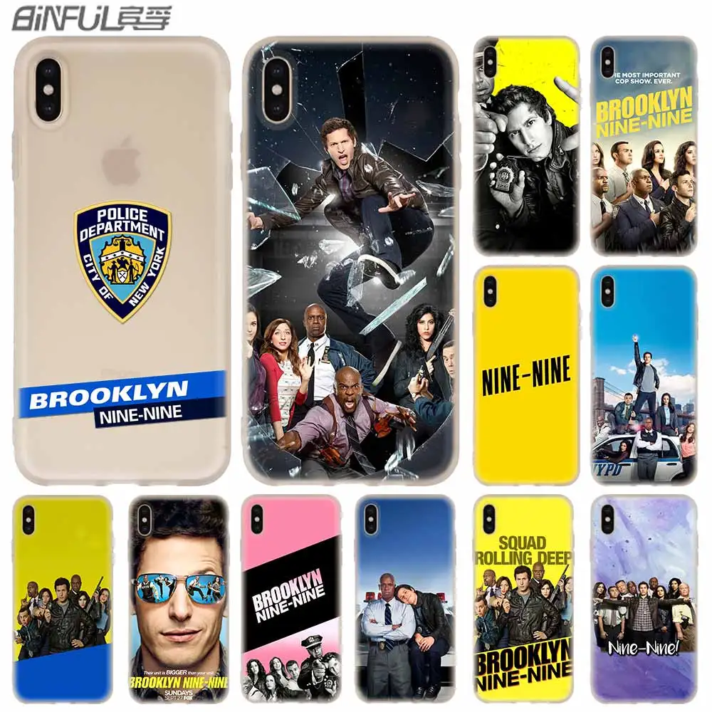 

Silicone Soft Coque Shell Case For Apple iPhone 13 12 11 Pro X XS Max XR 6 6S 7 8 Plus Mini SE 2020 Brooklyn Nine