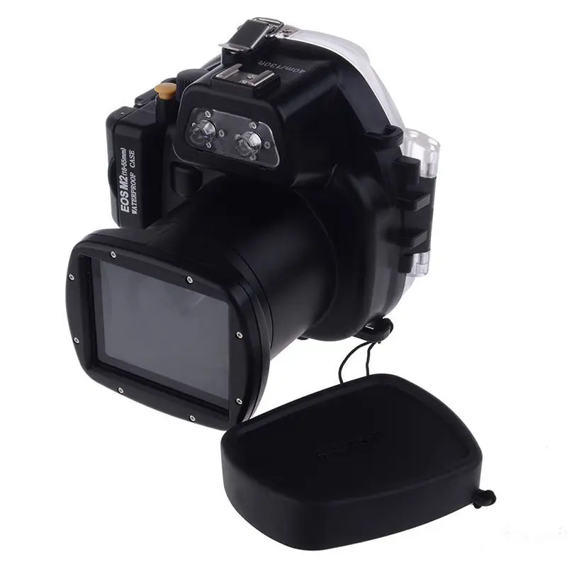 Водонепроницаемый корпус камеры Meikon 40 м для Canon EOS M2 18 55|camera canon case|case for htc sensationcamera