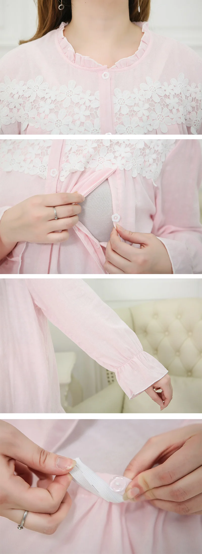 Пижама для беременных и кормящих мам 3XL-6XL, КОМФОРТНОЕ МАТЕРИНСТВО большого размера