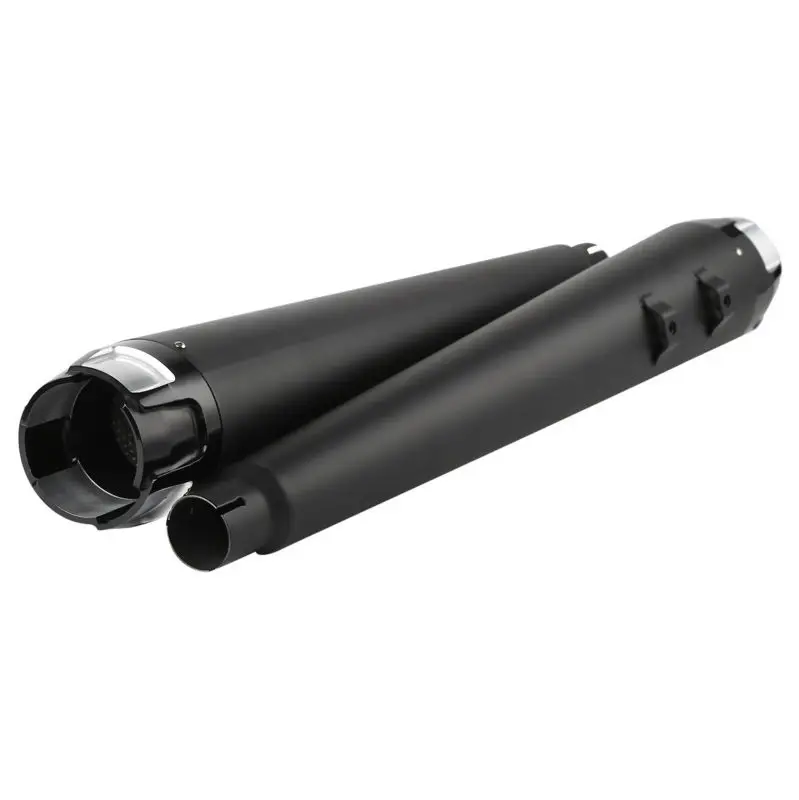 Хромированные матовые черные выхлопные трубы 4 &quotMegaphone для Harley Touring моделей Electra