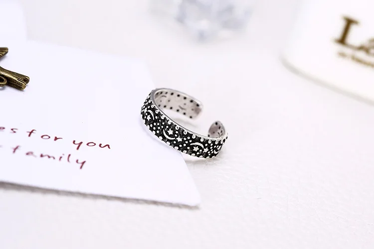 Женское кольцо из серебра 925 пробы с Луной и звездами|jewelry ring|jewelry ring moldjewelry display |