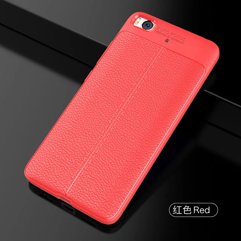 Red Для Xiaomi mi 5S чехол 5,15 дюймов роскошный противоударный мягкий кожаный из ТПУ чехол для телефона s для Xiaomi mi 5S Prime mi 5S чехол для телефона - Цвет: Red
