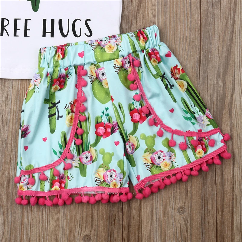 Комплект для малышей из 3 предметов летний комплект одежды маленьких девочек