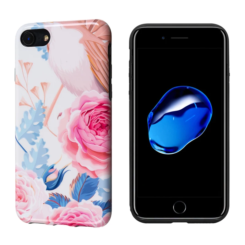 Роскошный Глянцевый Мягкий силикон imd чехол для Apple iPhone 7 8 Plus X 10 XS Max XR 6S 6 Чехол