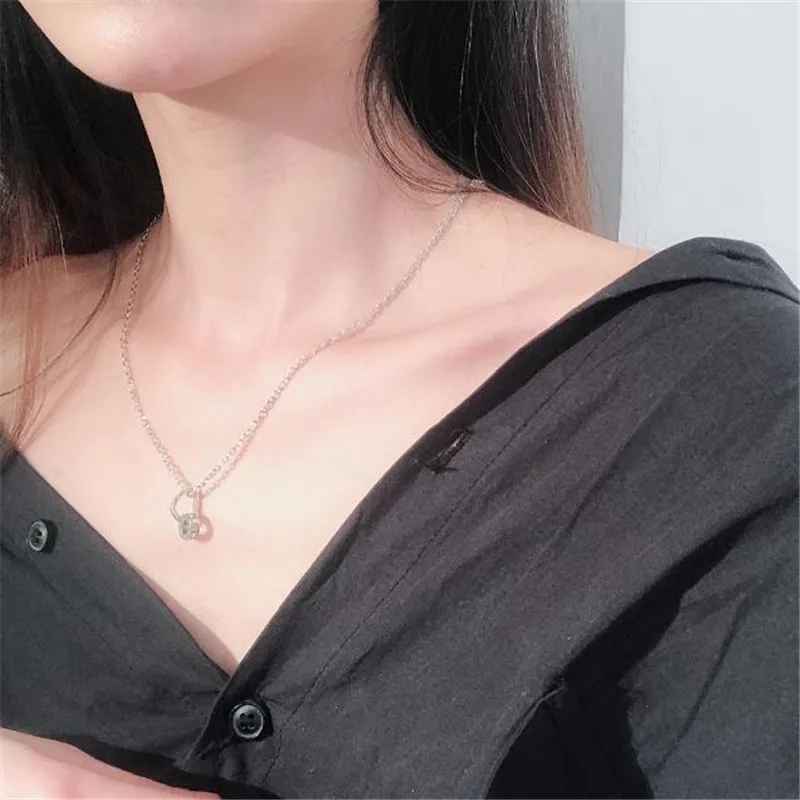 Роскошное ожерелье с двойной любовью женское подвеской ювелирное изделие