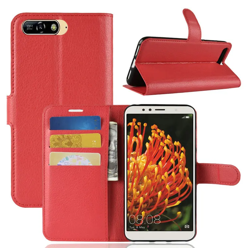 Huawei Y6 2018 кожаный чехол-кошелек Y5 Y7 Y9 2019 ATU-L11 ATU-L21 ATU-L22 откидной Чехол Prime Etui Coque Fundas |