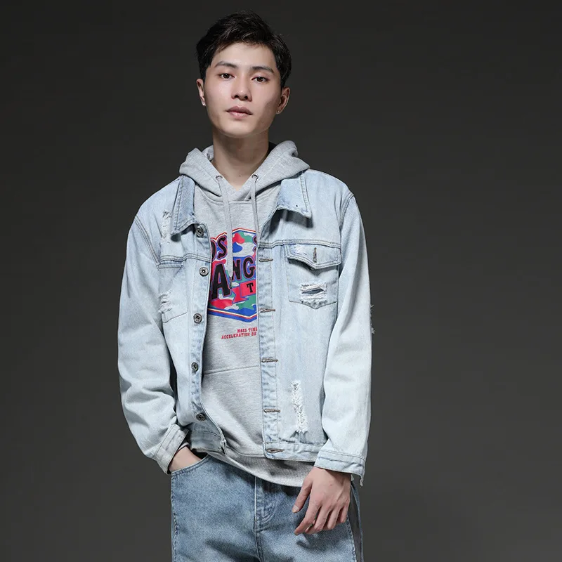 2018 куртка мужской на молнии особенности Весна и Осень Новые товары светлый цвет