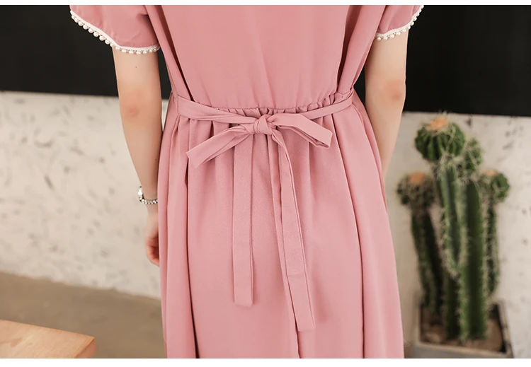 Летняя шифоновая Одежда для кормящих однотонное элегантное платье с коротким