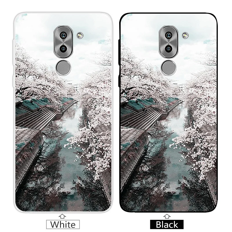 For Huawei Honor 6X Case Luxury Square Back Cover for GR5 2017 Transparent Cases Coque Mate 9 Lite Capa |
