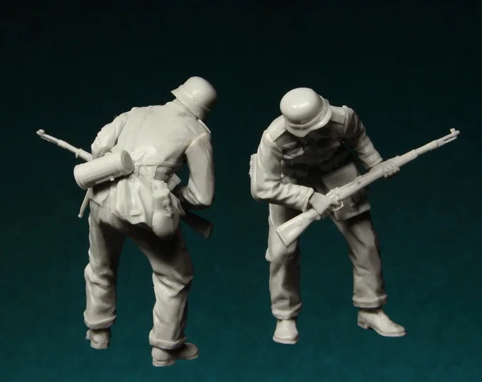 1/35 модельная фигурка из смолы набор немецкая пехота в действии-064 несобранный