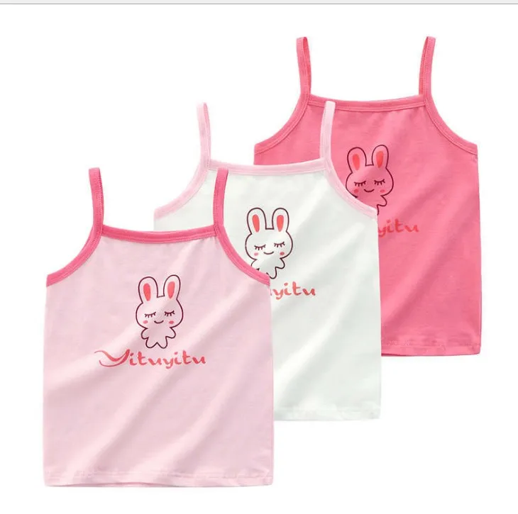 2019 Новые топы для девочек детские майки детское нижнее белье топ на бретелях 3
