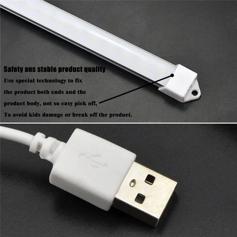 32/52 см USB светодиодный жесткий стержень огни Портативный Жесткая светодиодная