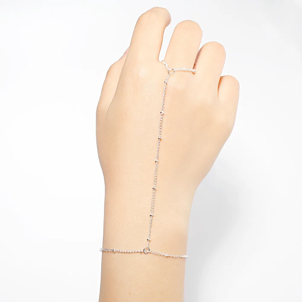 DoreenBeads ручной раб на цепи браслеты для женщин летние модные украшения золотой цвет/серебряный цвет 18,3 см длинные 1 шт. тренд
