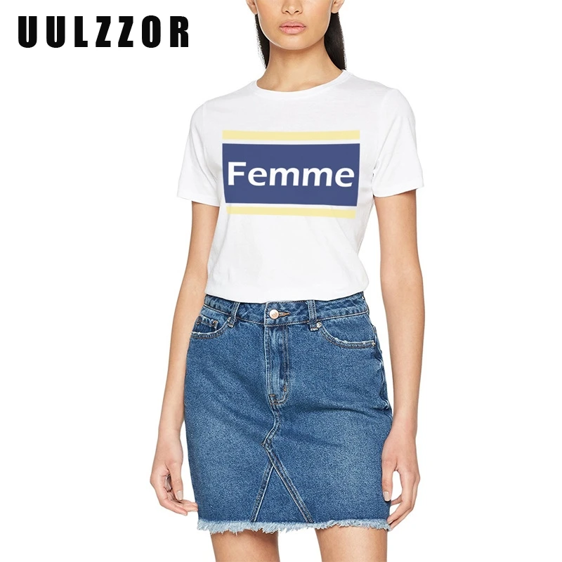 Женская футболка с забавным принтом UULZZOR Повседневная круглым вырезом и