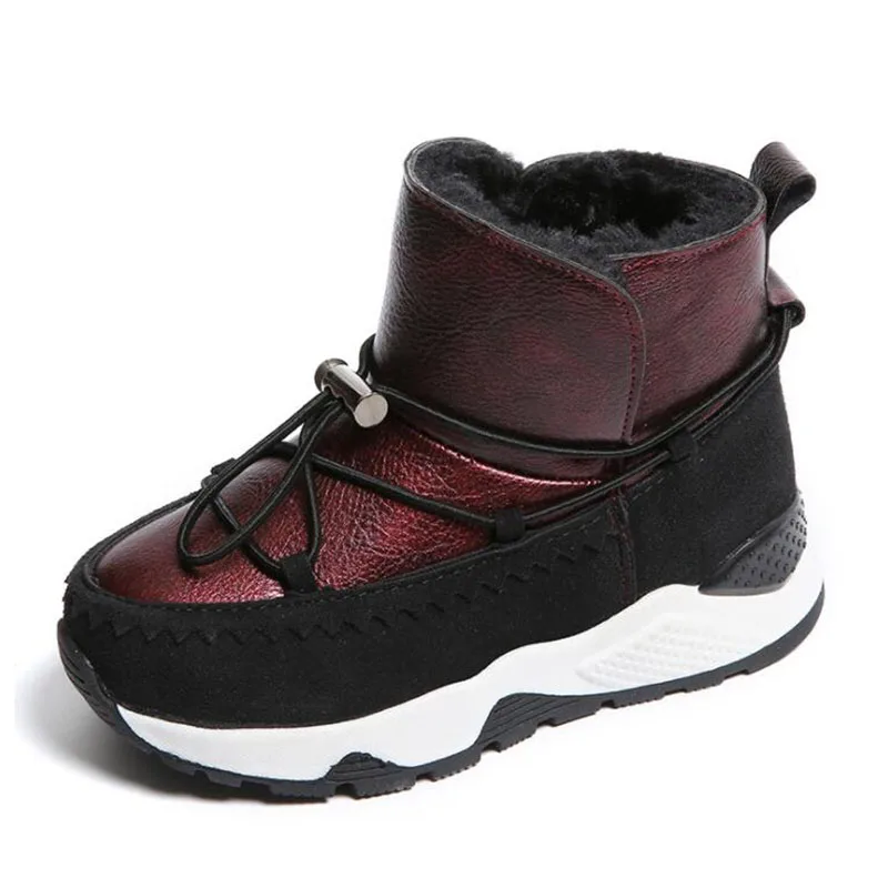 Children sneakers boys children's shoes winter new lace girls warm suede boots | Детская одежда и обувь