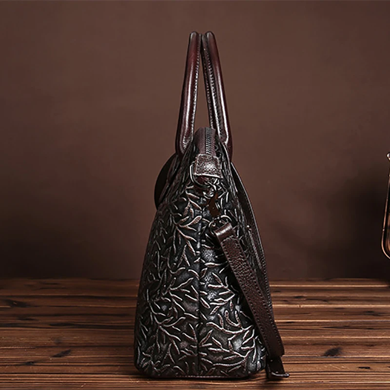 Сумка женская из натуральной воловьей кожи|embossed handbag|designer handbagshandbag designer |