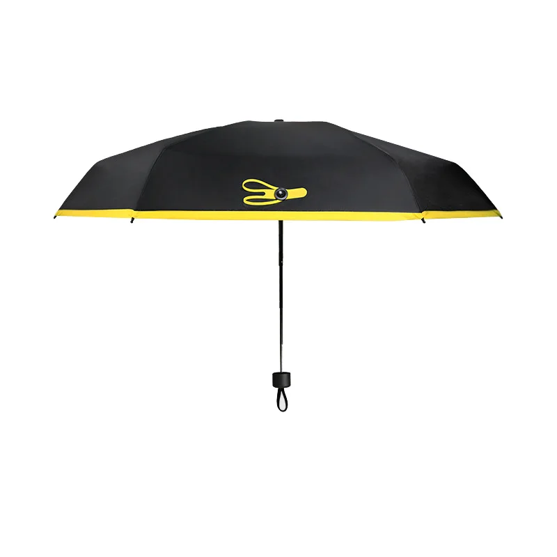 Горячая мини складной зонтик 5 складок анти-УФ сплошной цвет для солнечного