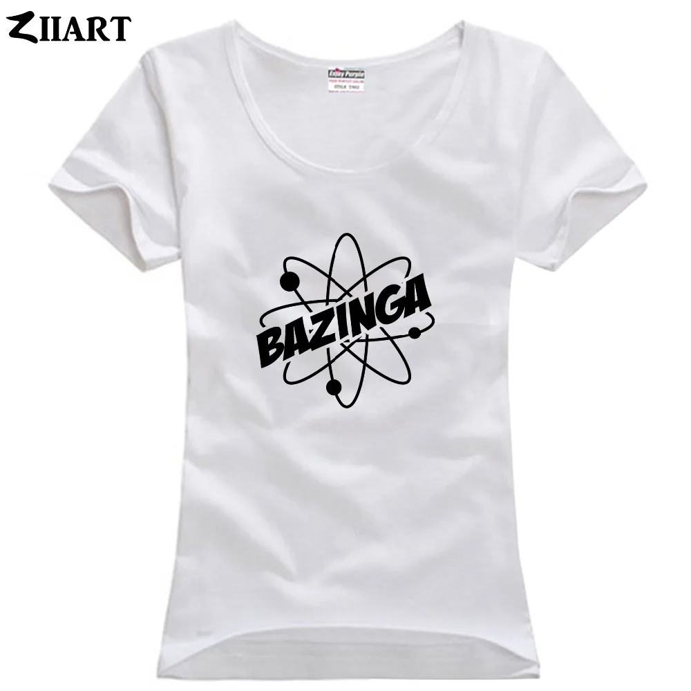 Парная одежда Bazinga Science Atom для девушек и женщин женская хлопковая Футболка с