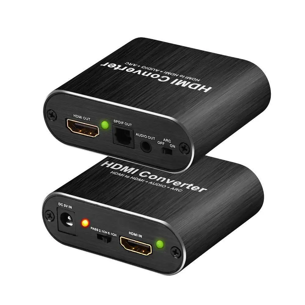 HDMI аудио сплиттер к коммутатор 2 0 ARC 3D 4K 60 Гц с выходом 5 1 стерео для HDTV компьютера