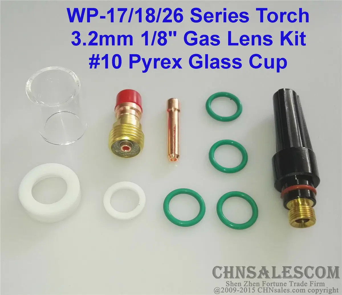 CHNsalescom 10 шт. TIG сварочный Стеклярус газовый объектив #10 Pyrex набор для Tig WP 17/18/26