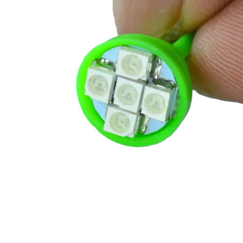 100 шт. белые светодиодсветодиодный лампы для чтения T10 194 168 W5W 3528 1210 5 SMD габаритные