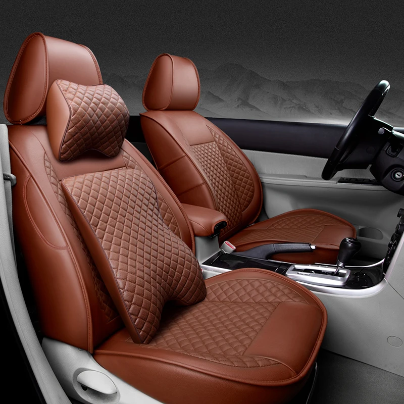 Специальный высококачественный кожаный чехол на автомобильное сиденье для Subaru