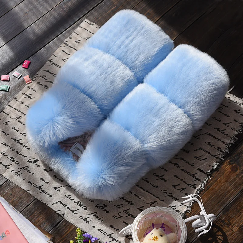 Модная осенне зимняя меховая верхняя одежда для девочек жилеты младенцев детей