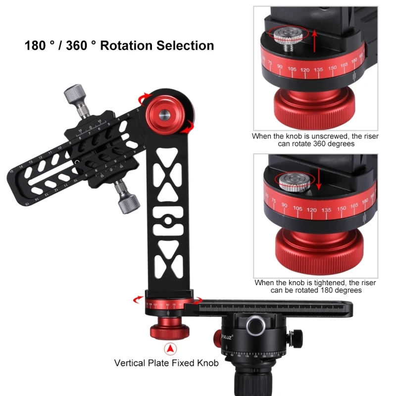 PULUZ 1/4 ''винт для Canon DSLR камера Professional 720 градусов панорамный алюминий сплав шаровой головкой 3/8 Quick Release Plate комплект