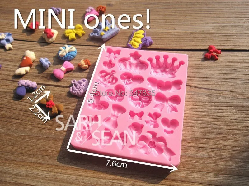 Мини Бабочка Корона силиконовый торт Шоколадное Мыло пудинг желе конфеты
