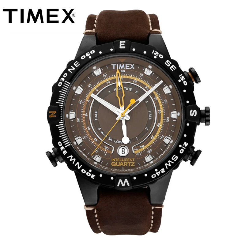 2018 Горячие Timex оригинальные мужские T2P141 Intelligent Quartz световой прилив темп компас