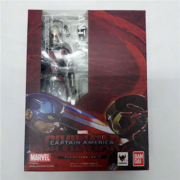 SHF Marvel Civil War Ant Man мультяшная Игрушка Мстители фигурка модель куклы 17 см | Игрушки и