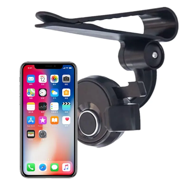 Универсальный автомобильный держатель зажим с поворотом на 360 градусов зажимом