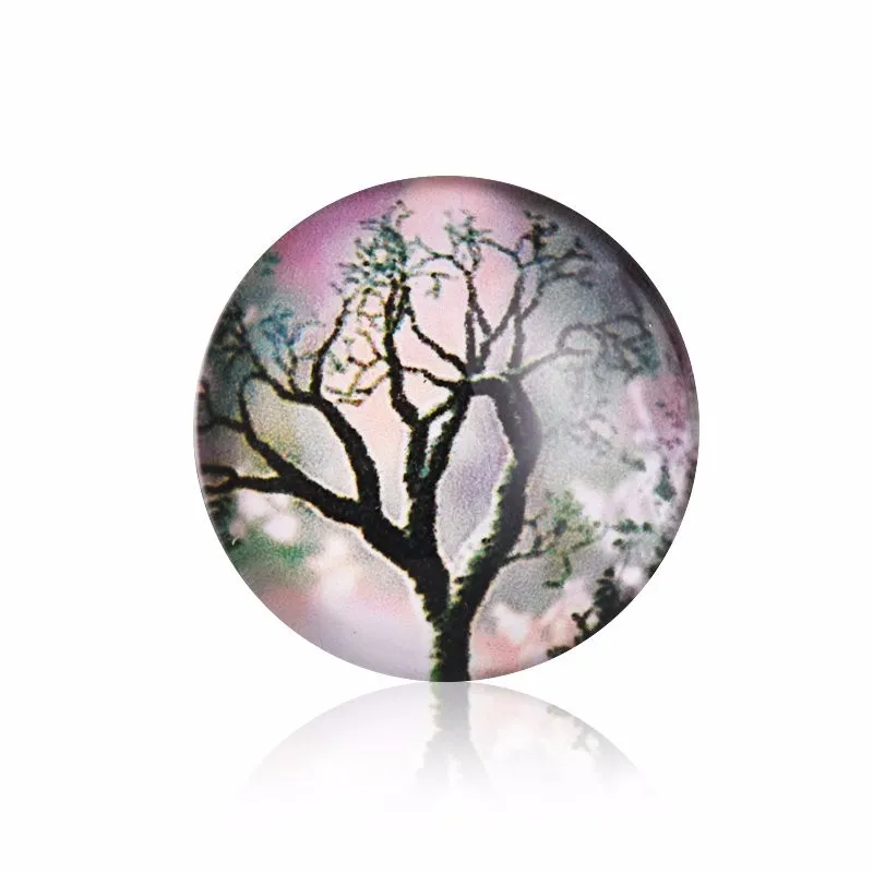 60 шт./компл. смешанные кнопки с изображением дерева жизни круглые куполообразные