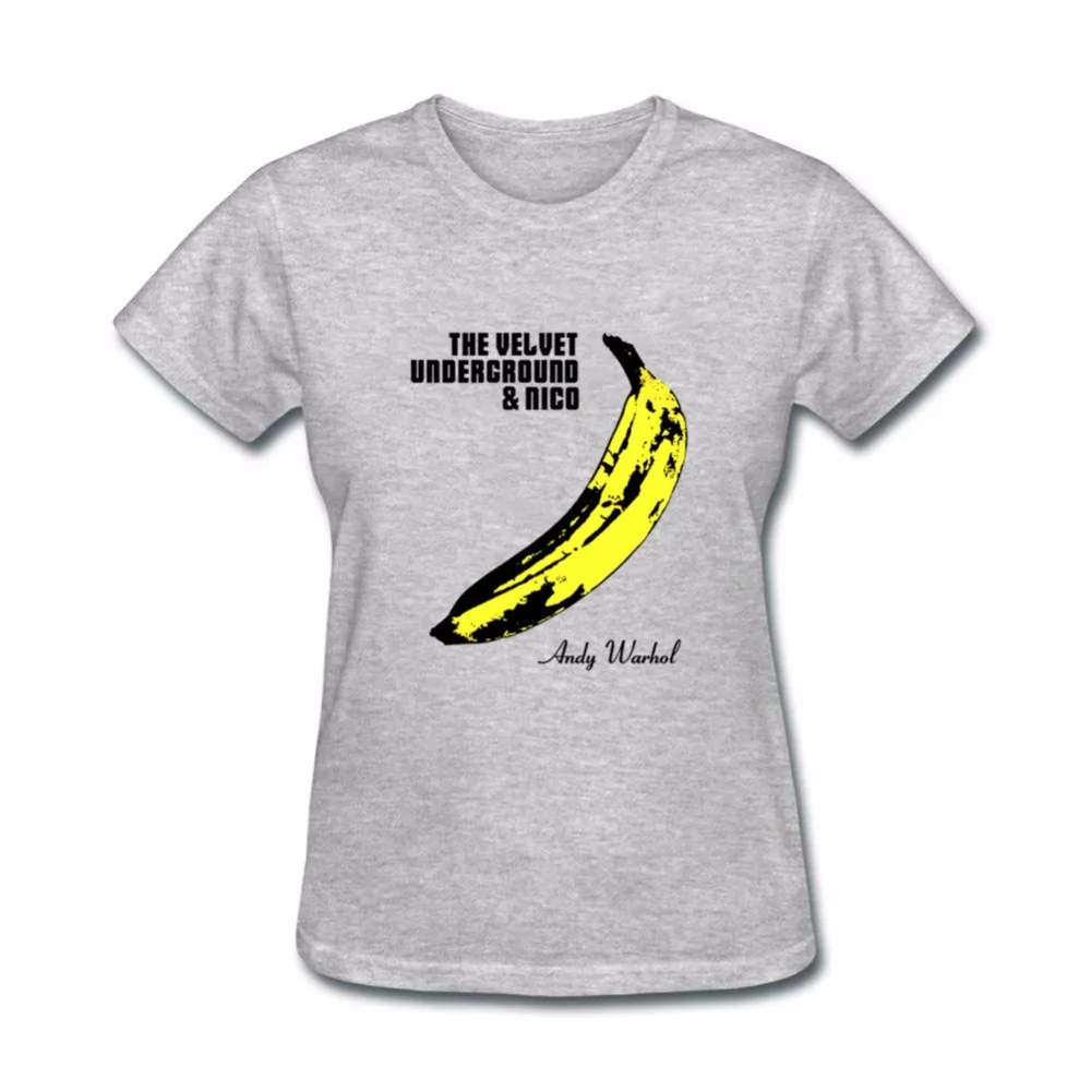 2018 женская футболка funuy The Velvet Underground рок-н-ролл Группа короткие 100% хлопок женские