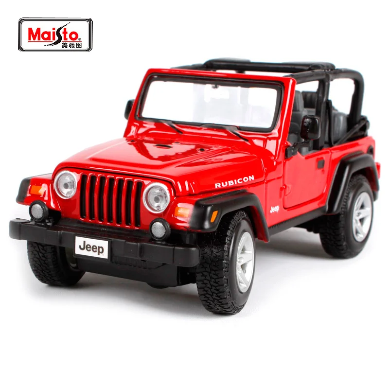 Maisto 1:27 Jeep Wrangler Rubicon SUV Diecast Model Car Toy New In Box Free Shipping 31245 |