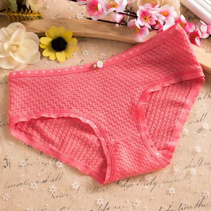 Женские хлопковые трусы брифы с пузырьками удобное дышащее нижнее белье для
