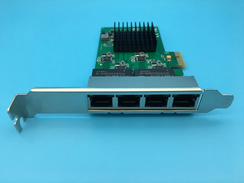 4 порт PCI Express гигабитная сетевая карта Ethernet адаптер 10/100/1000 м для сервера |